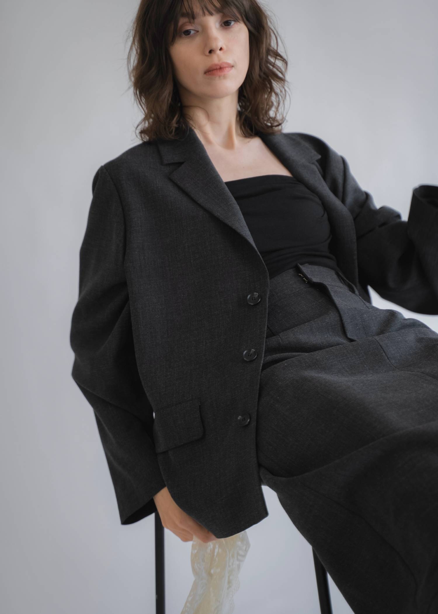 arrangement lace shawl oversize JK