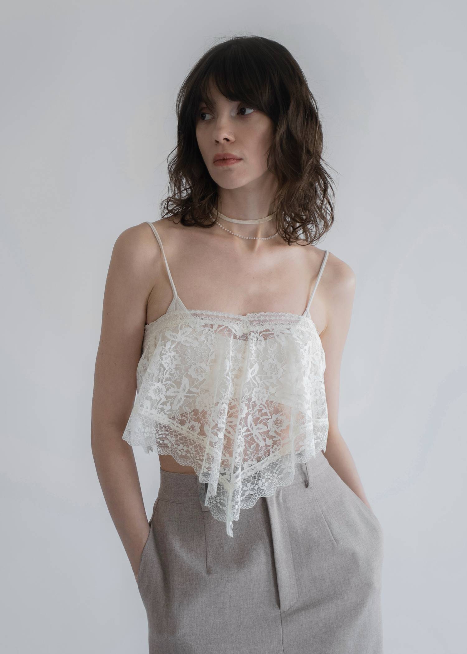 arrangement lace shawl oversize JK