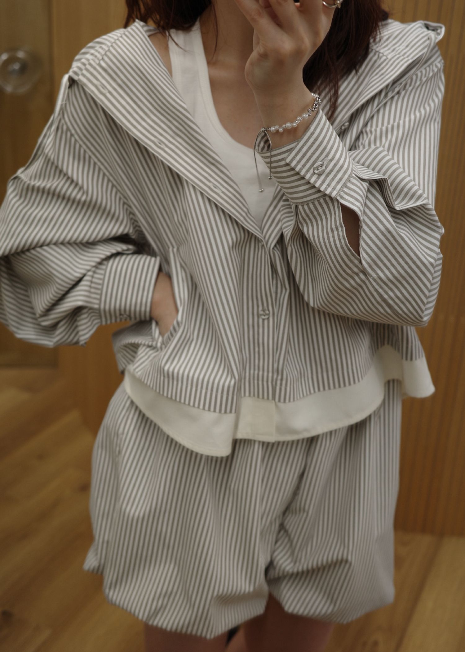 balloon hem UV cut gather volume S/PT