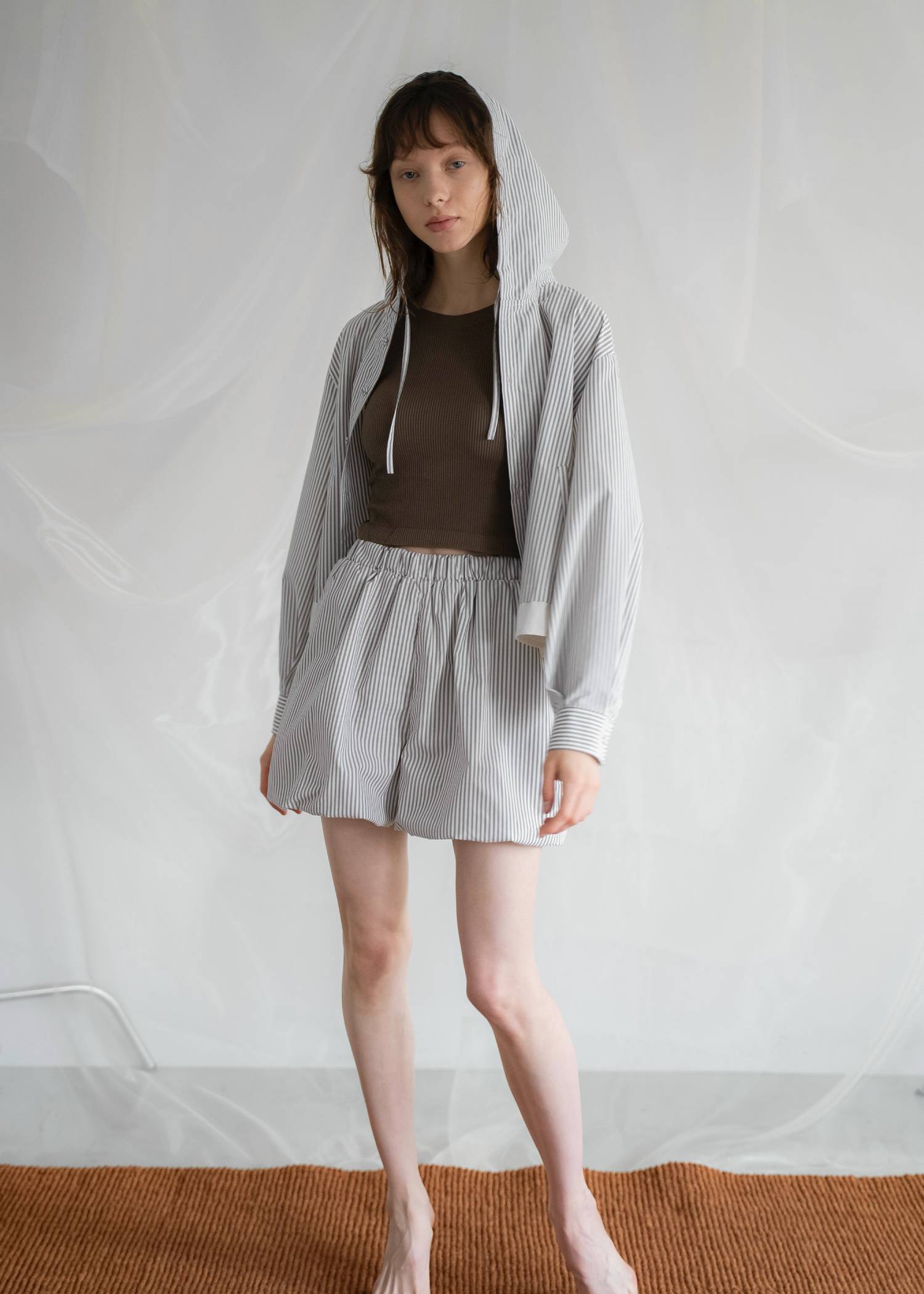 balloon hem UV cut gather volume S/PT