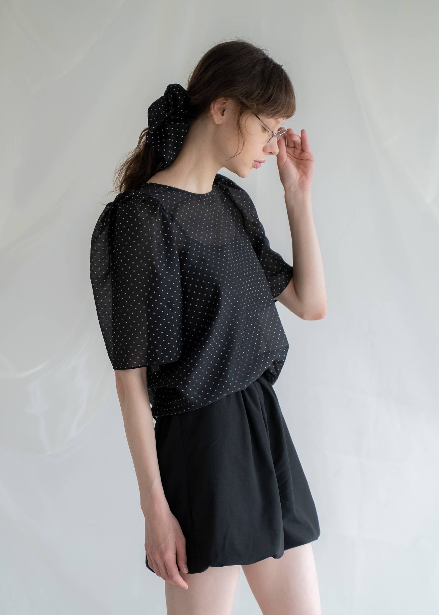 balloon hem UV cut gather volume S/PT