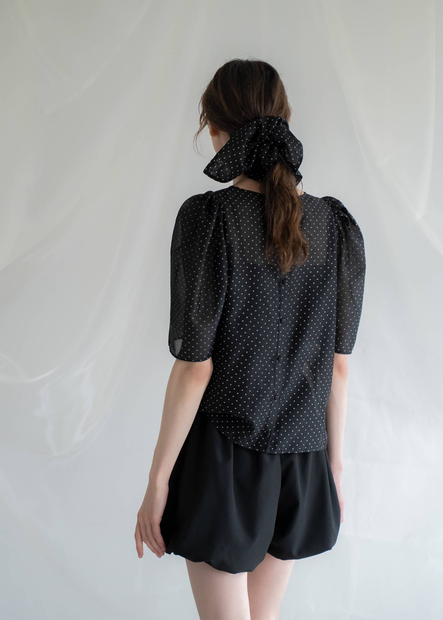 balloon hem UV cut gather volume S/PT