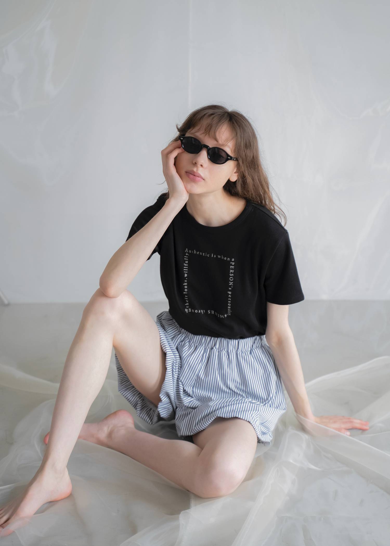 balloon hem UV cut gather volume S/PT