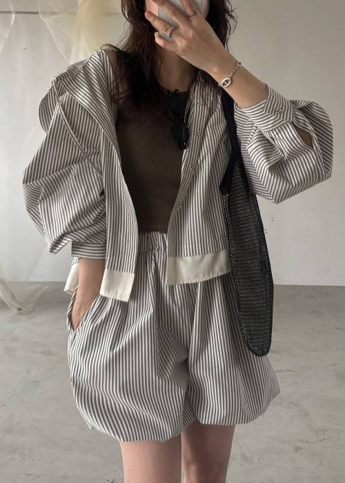 balloon hem UV cut gather volume S/PT
