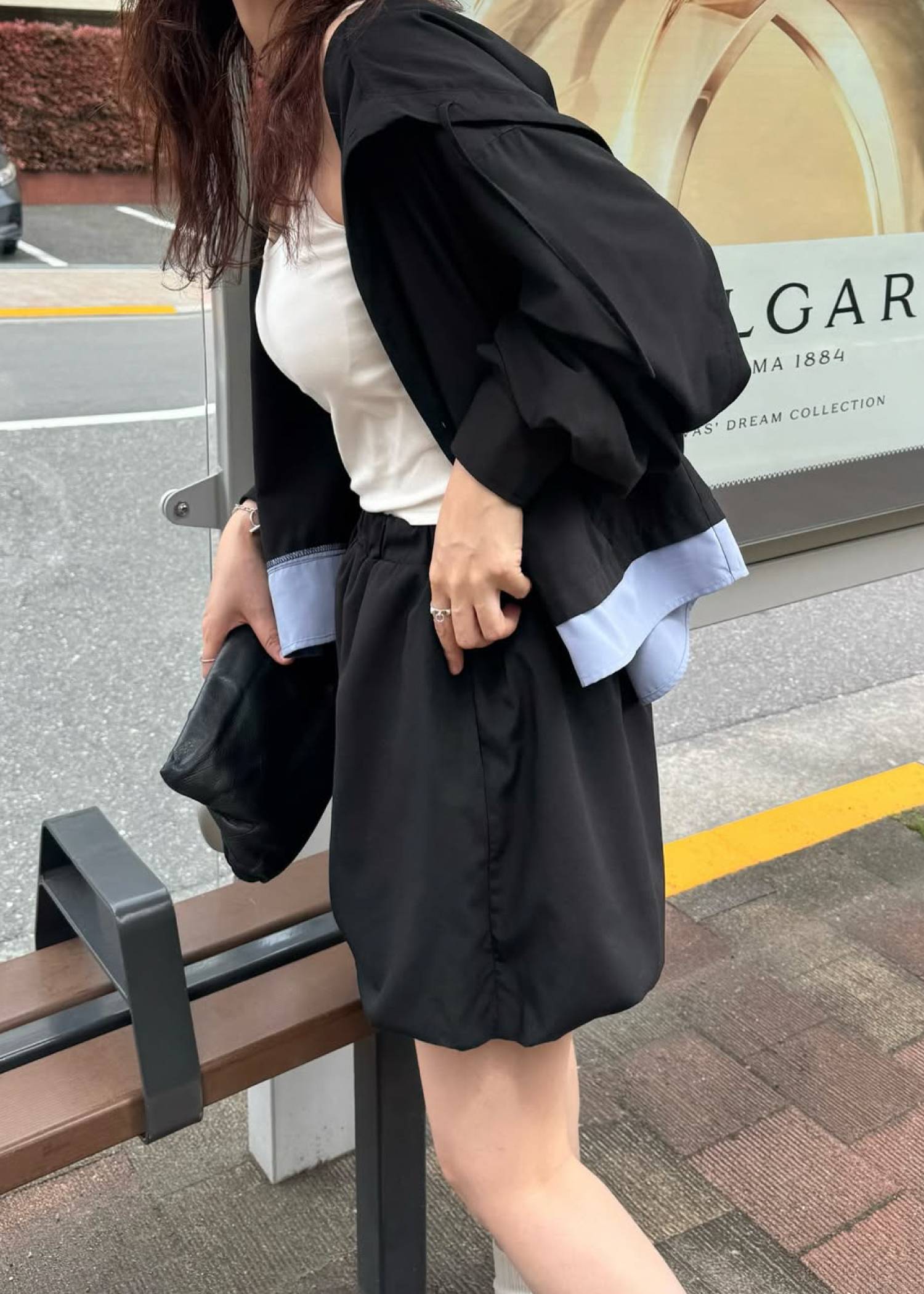 balloon hem UV cut gather volume S/PT