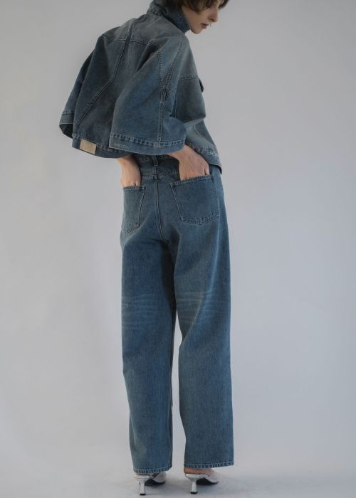 lace embellished hem straight denim PT
