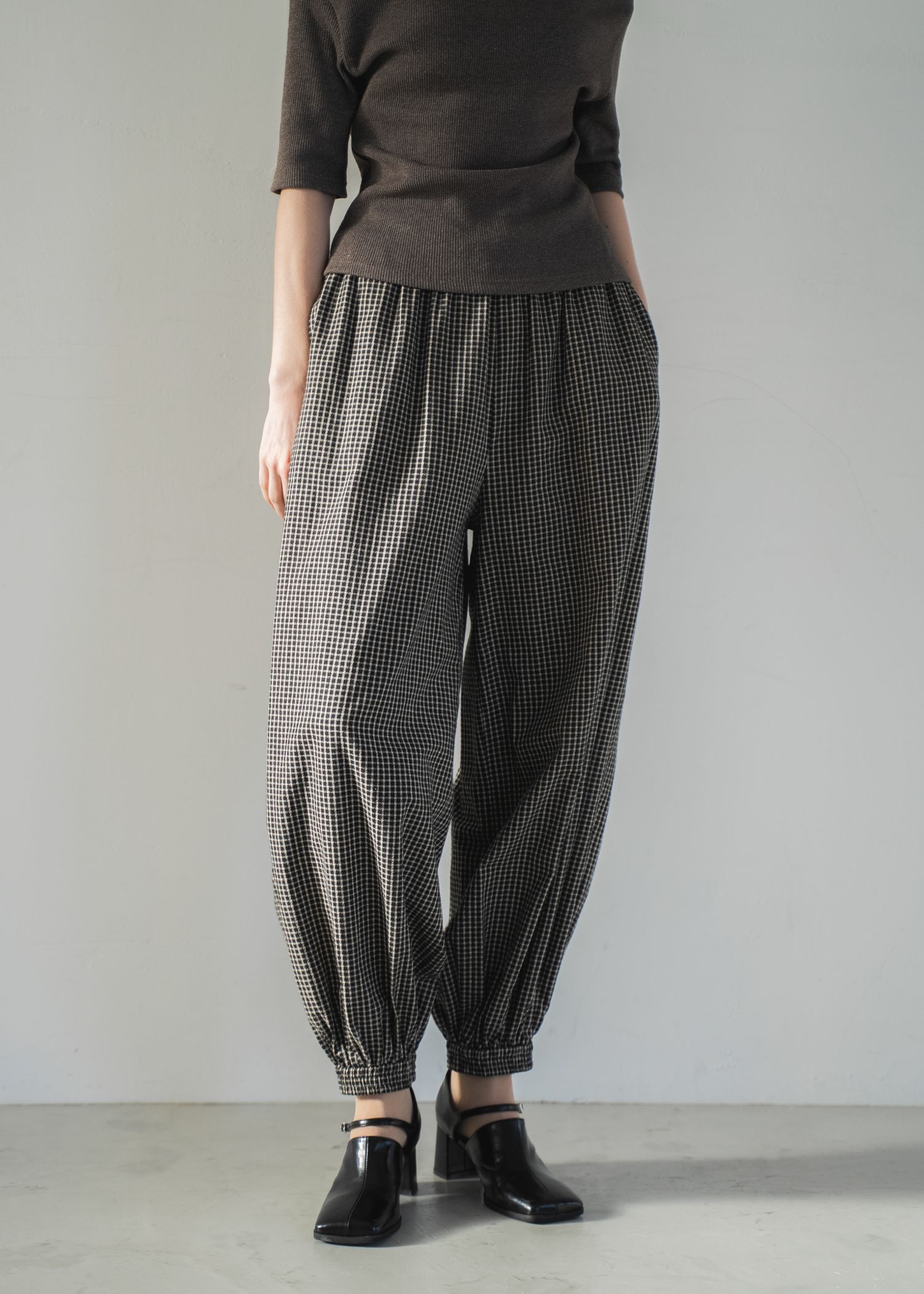 volume wide shirring check PT