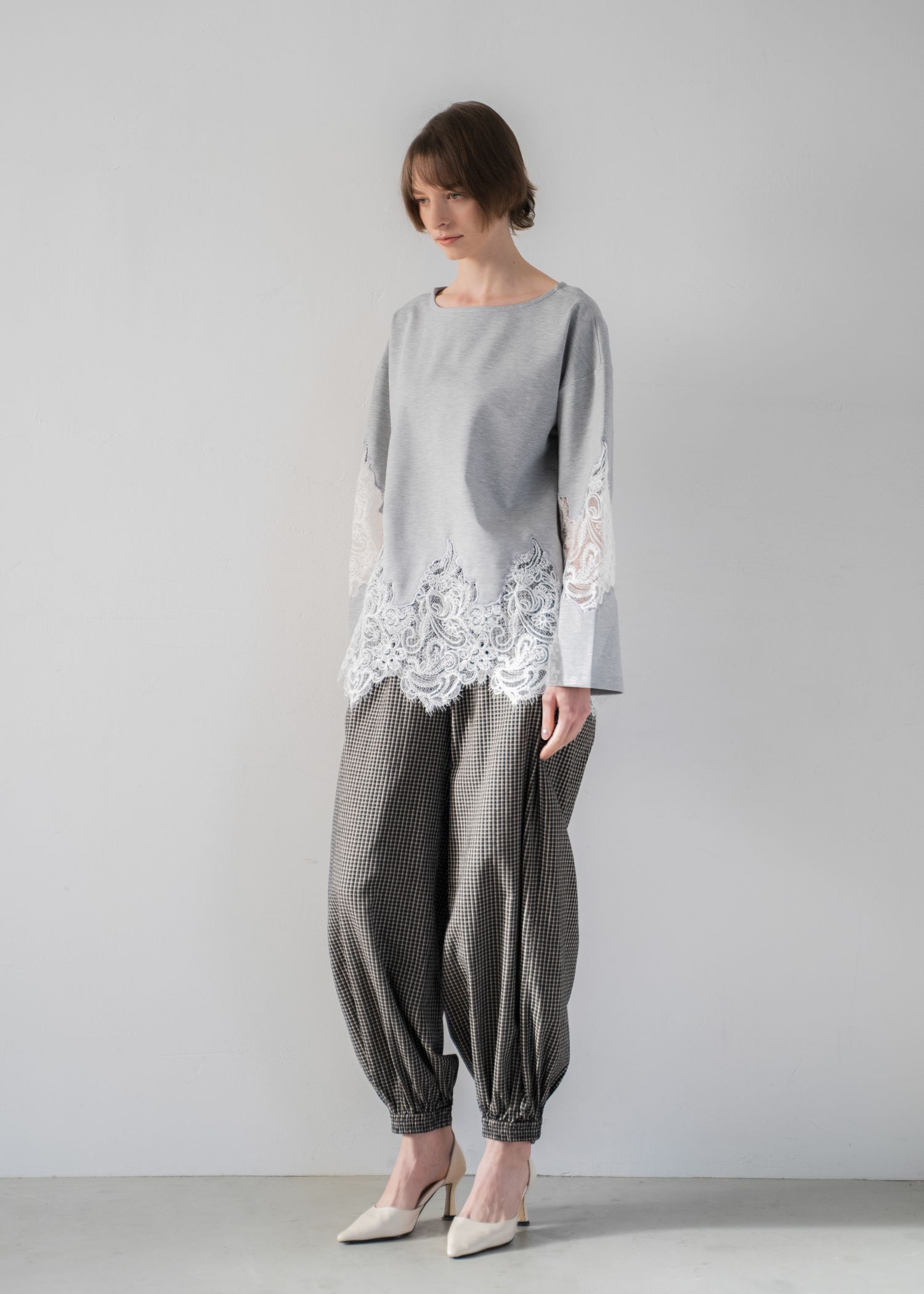 volume wide shirring check PT