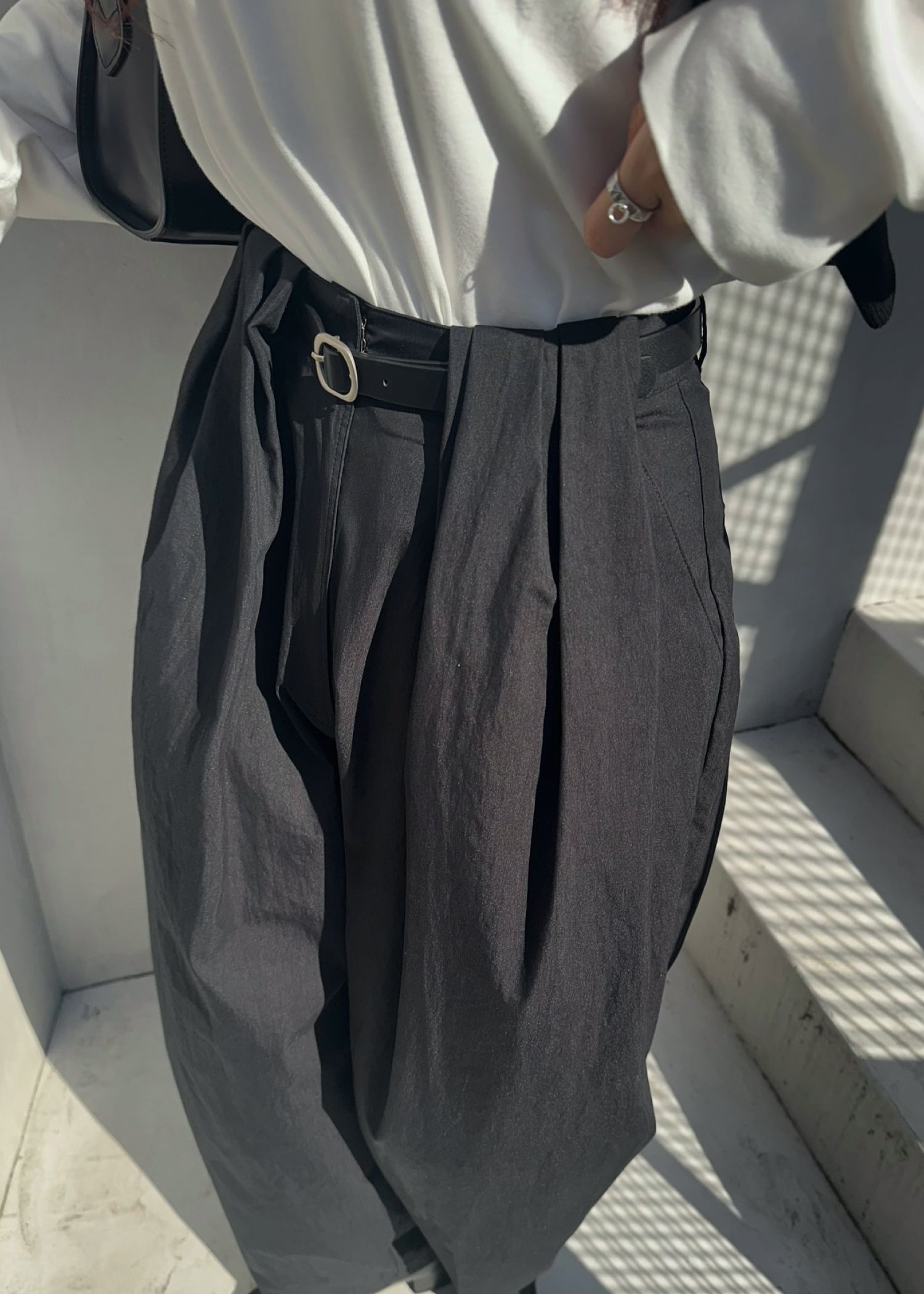 thick belt loop tuck wide PT