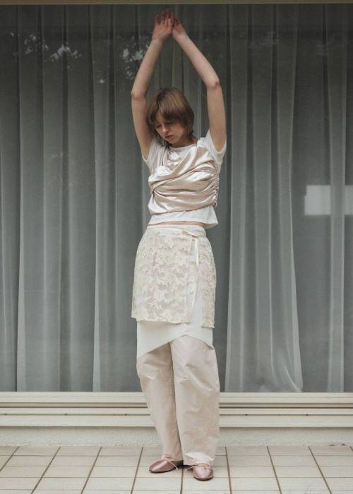 removable lace darts curve silhouette chino PT