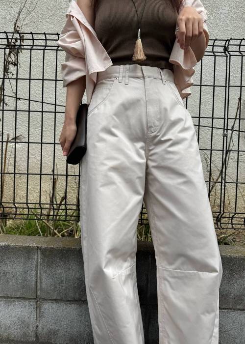 removable lace darts curve silhouette chino PT