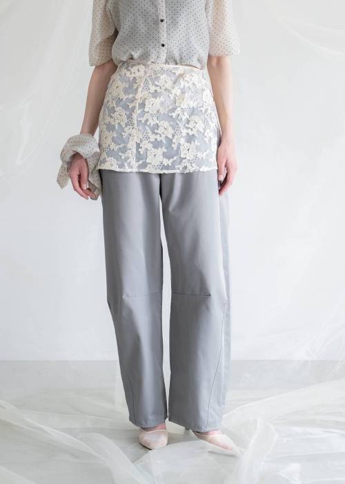 removable lace darts curve silhouette chino PT