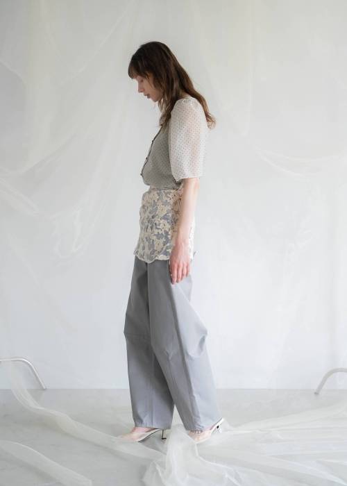 removable lace darts curve silhouette chino PT