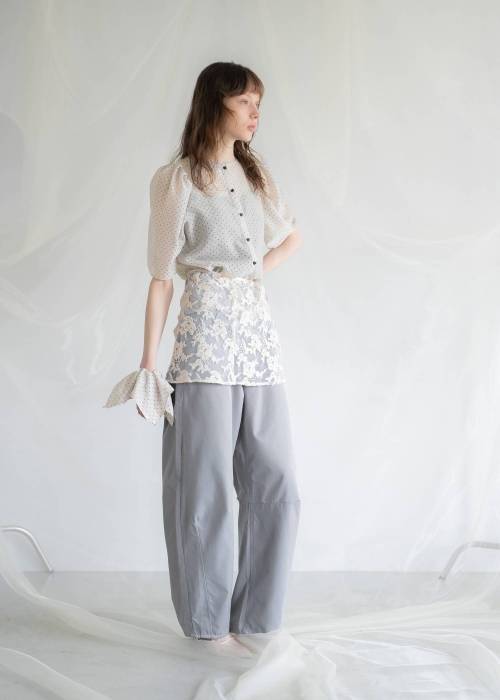 removable lace darts curve silhouette chino PT