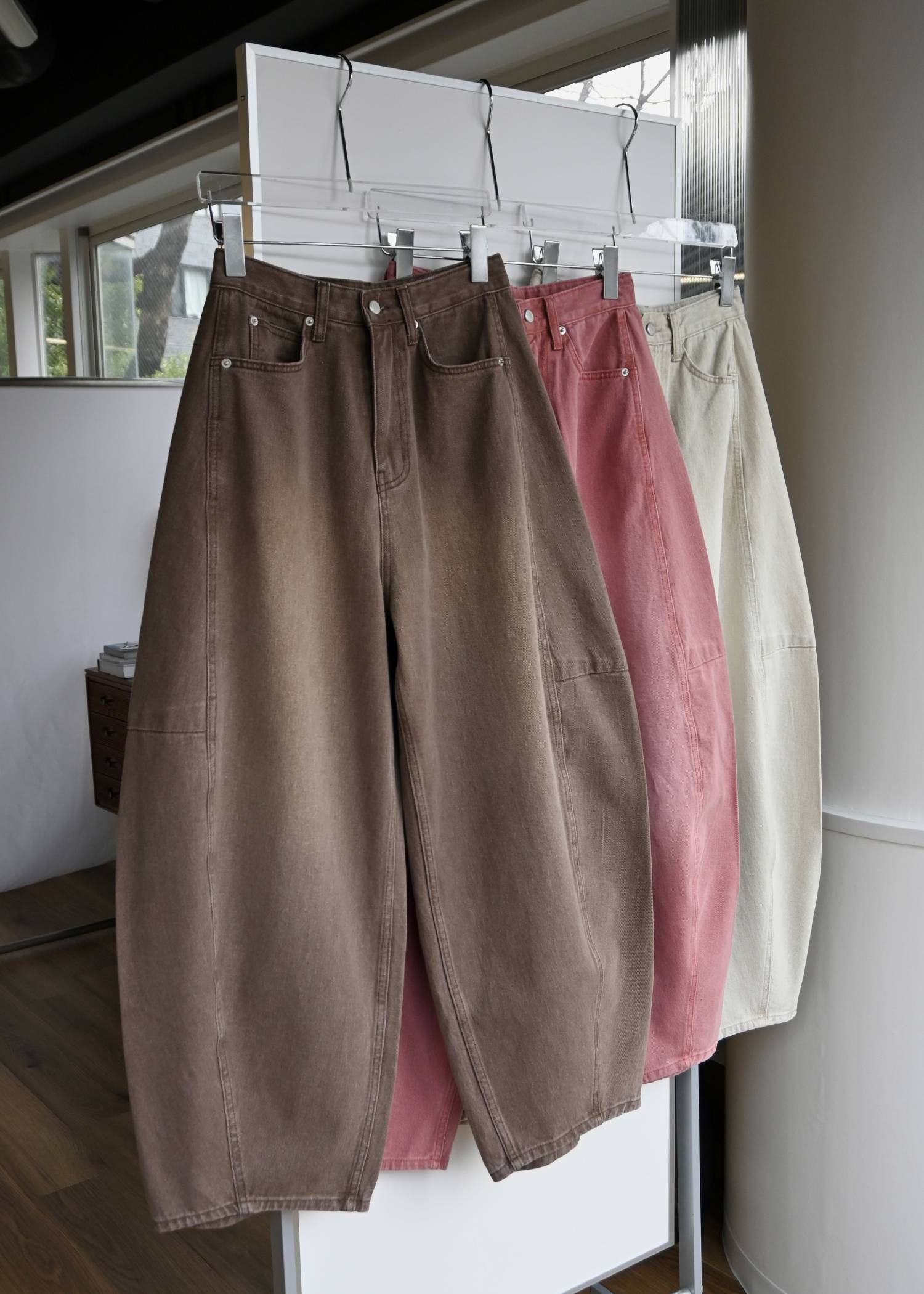 twill washed curve silhouette PT