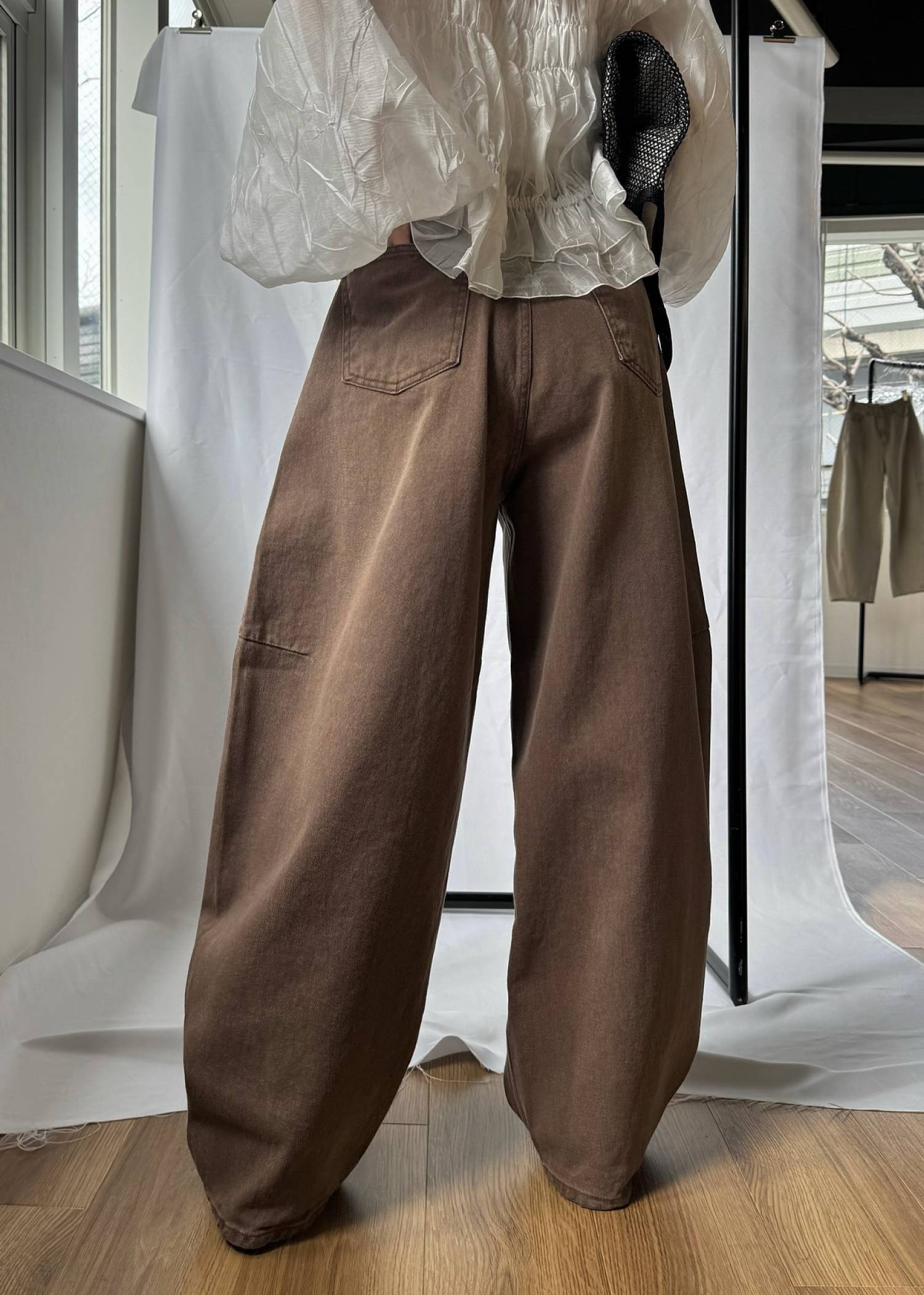 twill washed curve silhouette PT