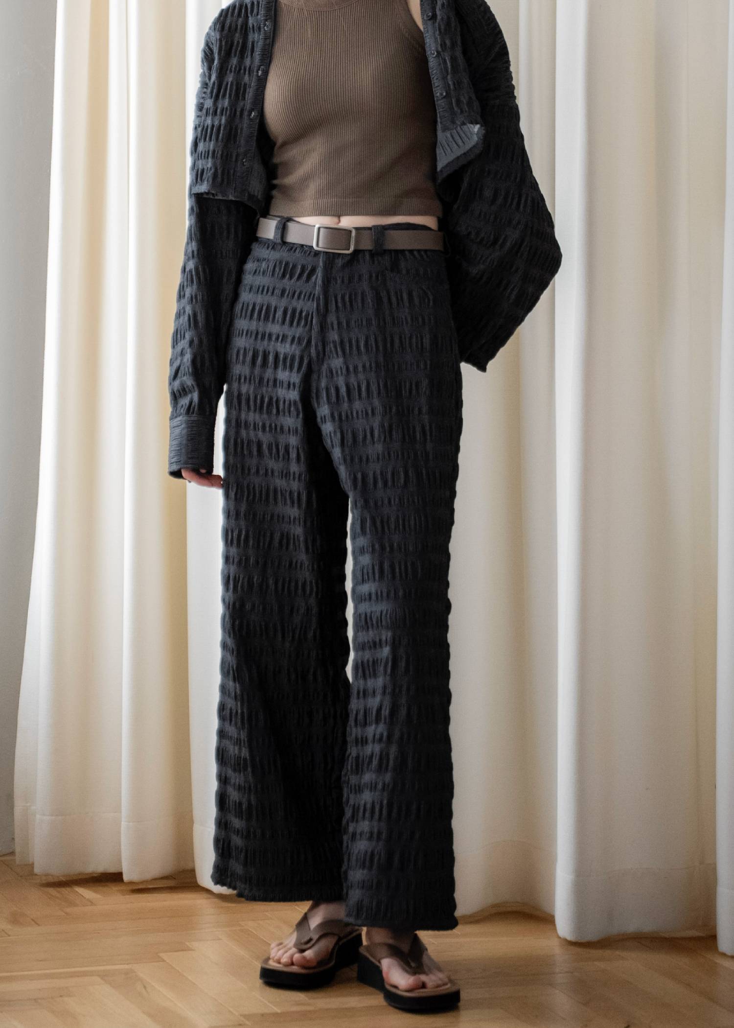 dungaree shirring PT