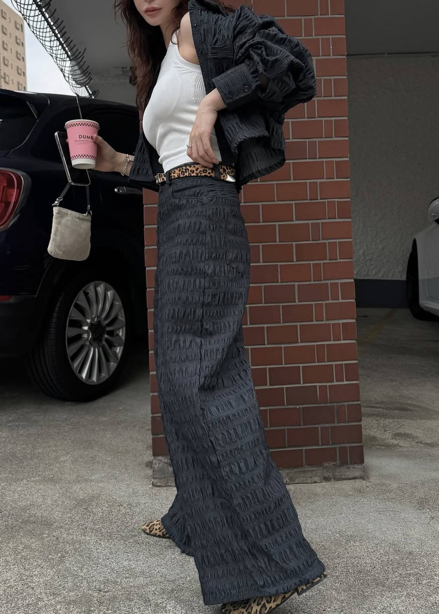 dungaree shirring PT