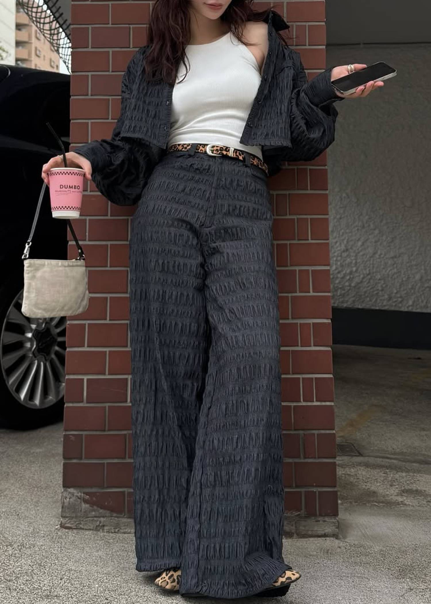 dungaree shirring PT