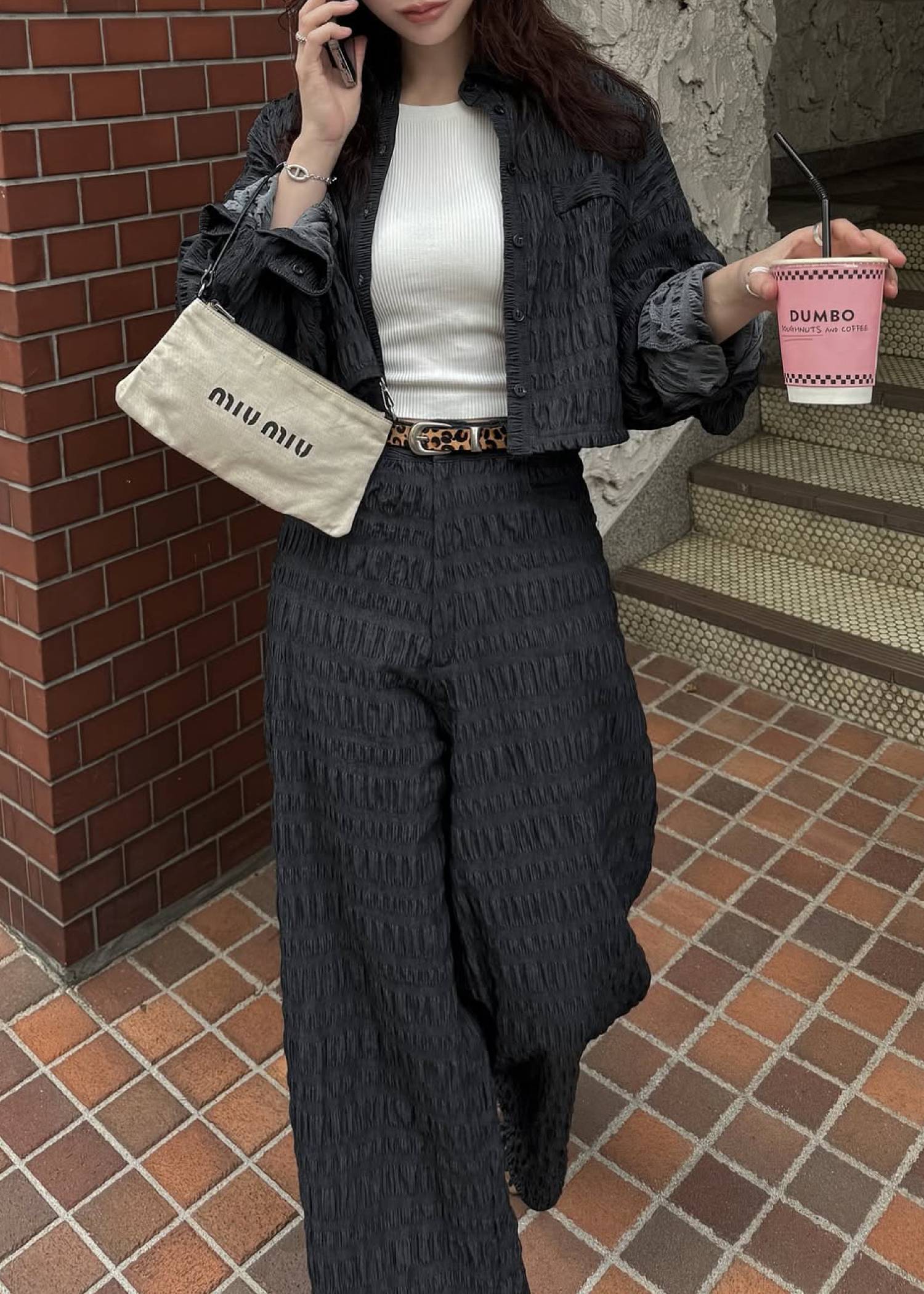 dungaree shirring PT