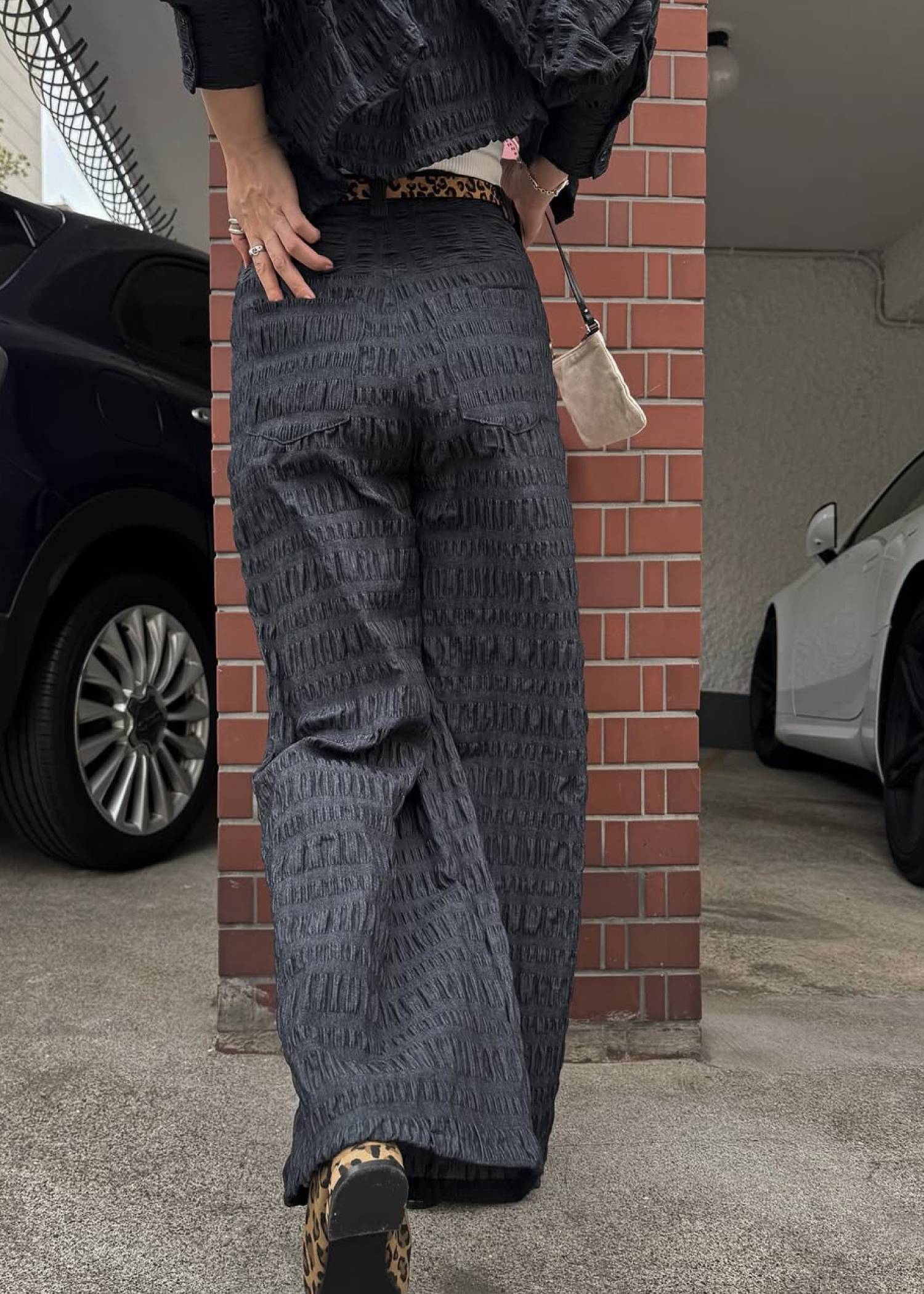 dungaree shirring PT