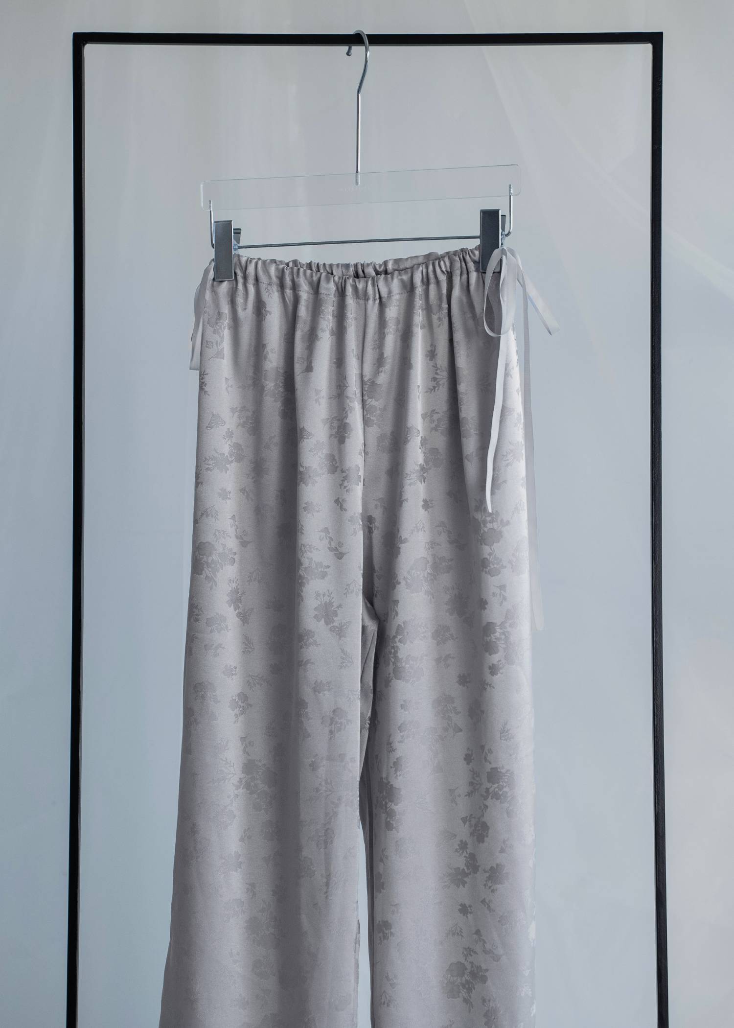 flower jacquard waist drawstring PT