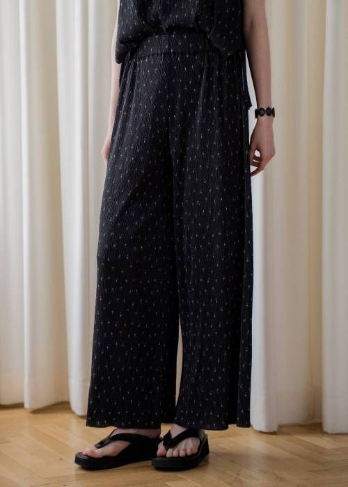 wide belt pleats relax PT