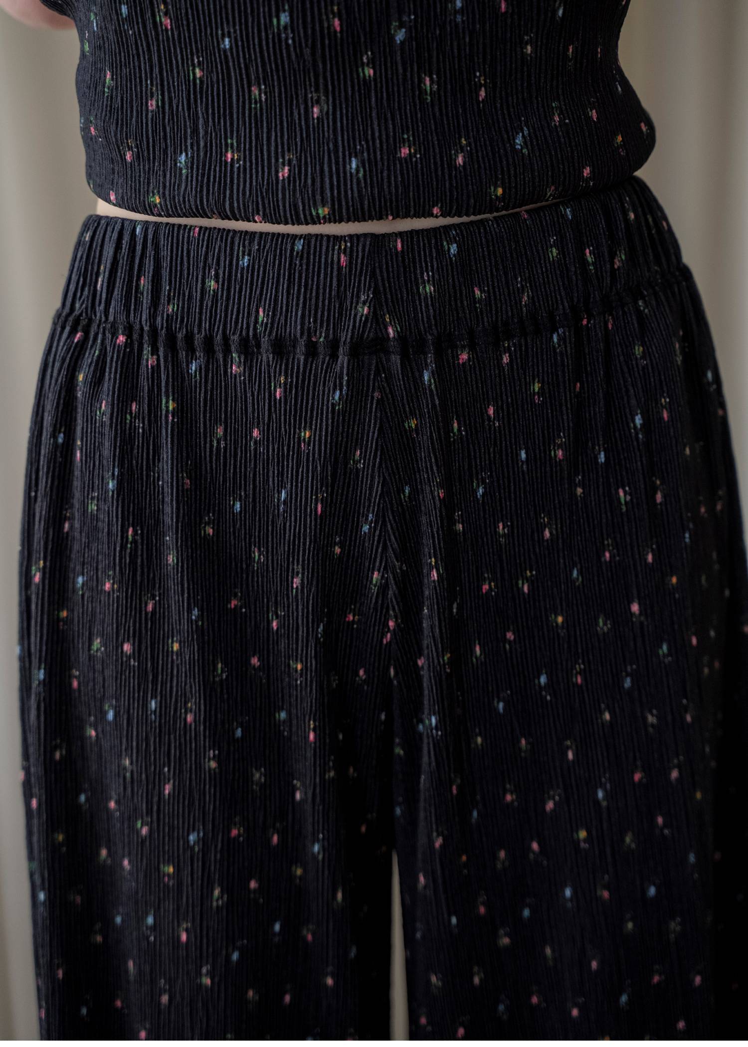 wide belt pleats relax PT