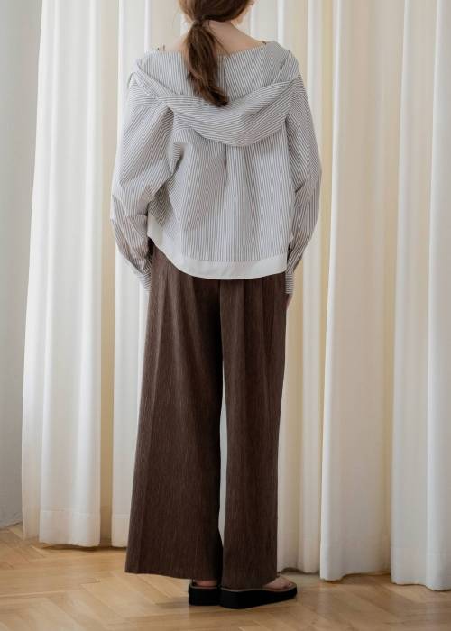 wide belt pleats relax PT