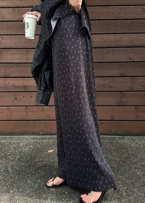 wide belt pleats relax PT