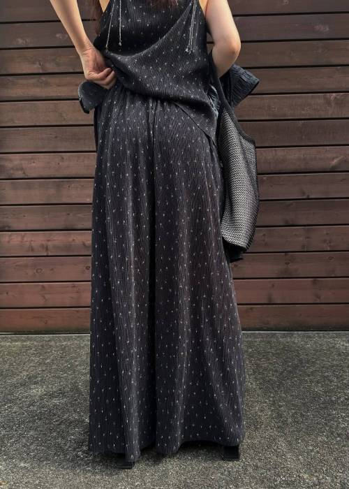 wide belt pleats relax PT