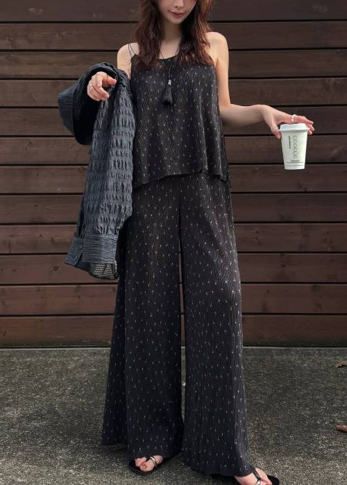 wide belt pleats relax PT