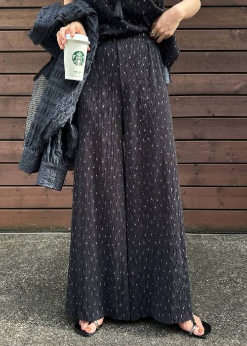 wide belt pleats relax PT