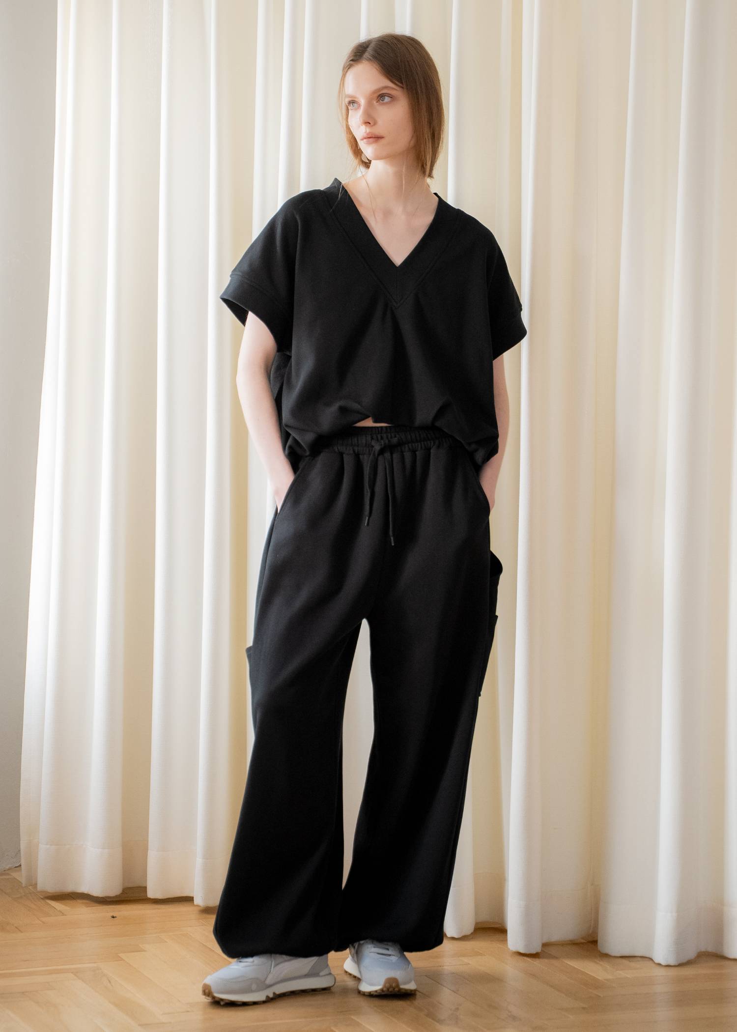 moss stitch sweat painter PT