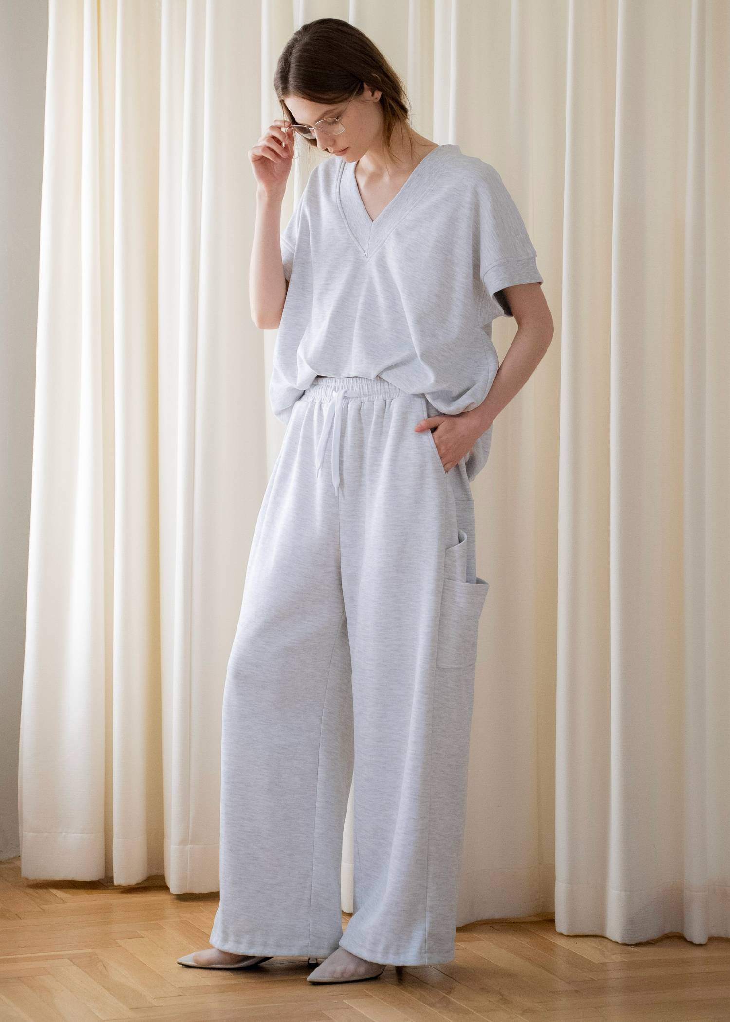 moss stitch sweat painter PT