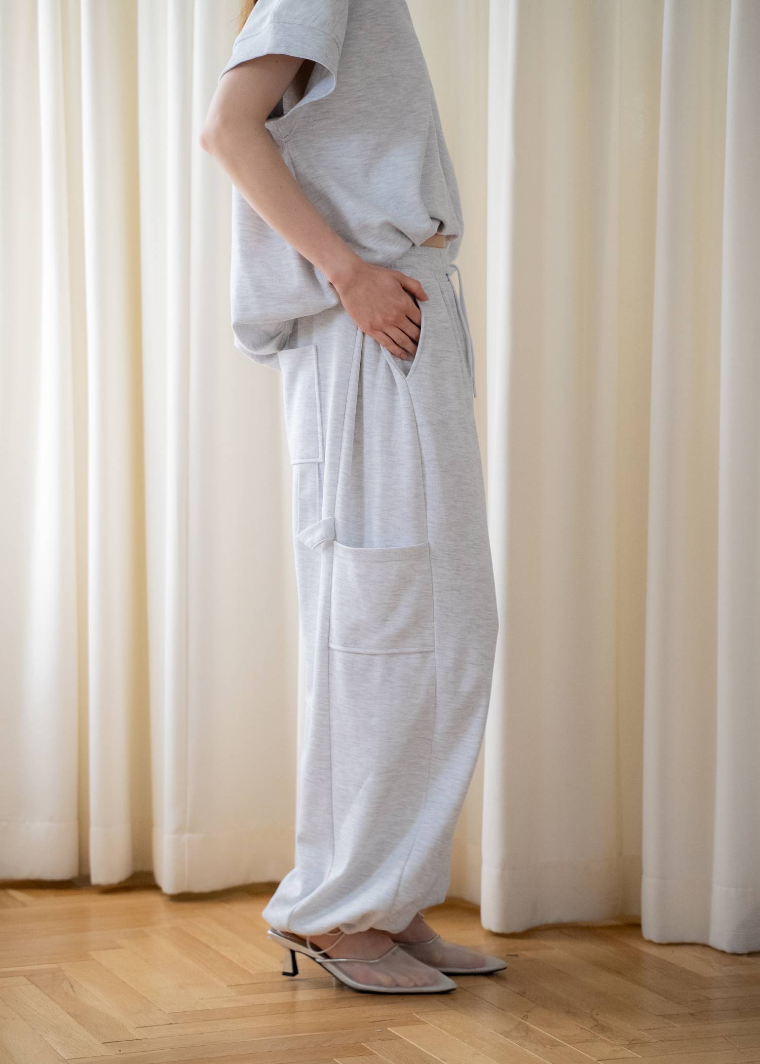 moss stitch sweat painter PT