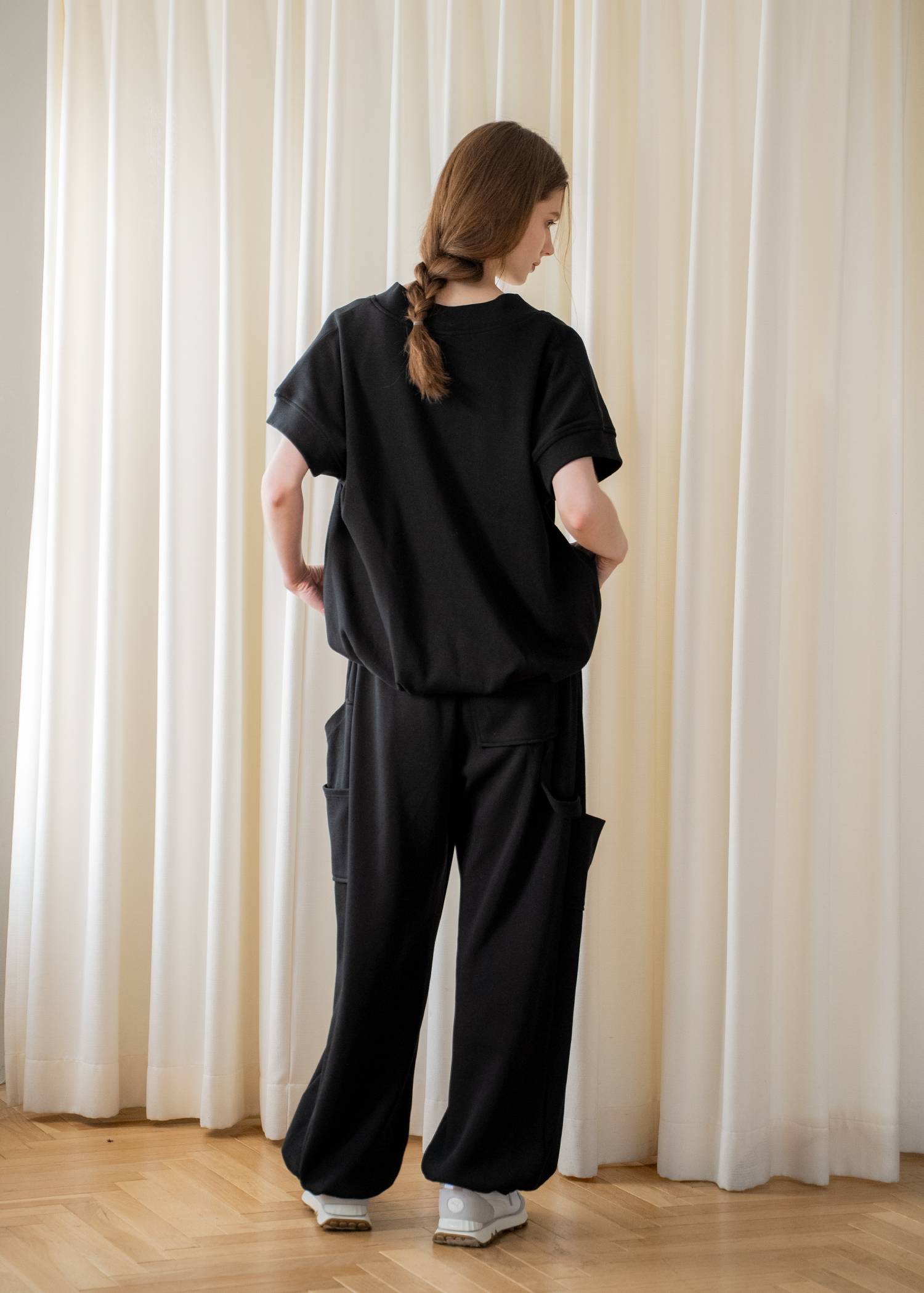 moss stitch sweat painter PT