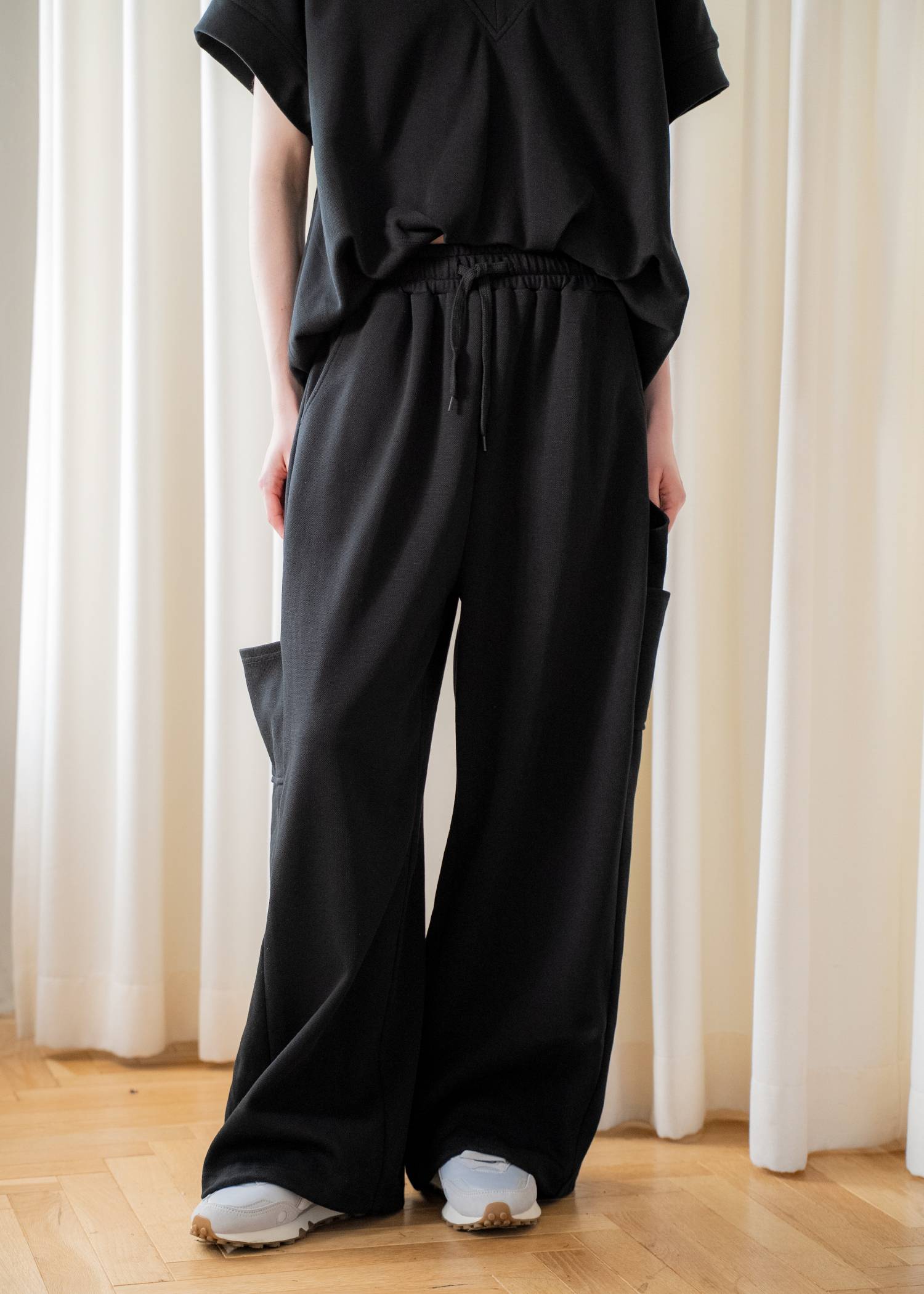 moss stitch sweat painter PT