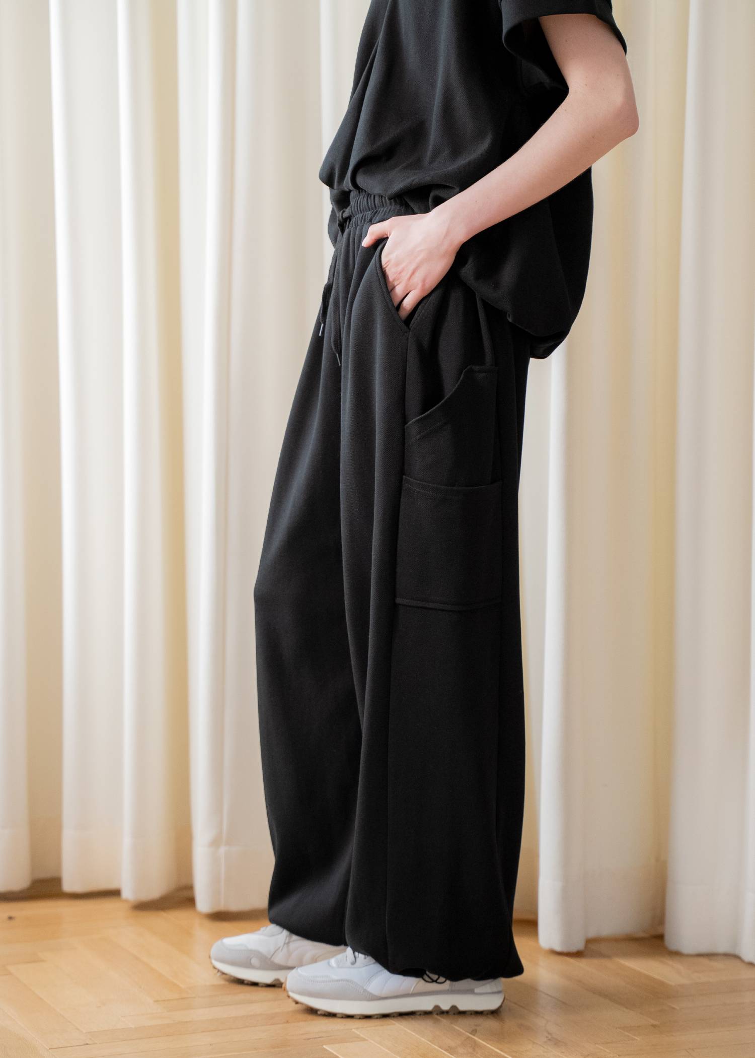 moss stitch sweat painter PT