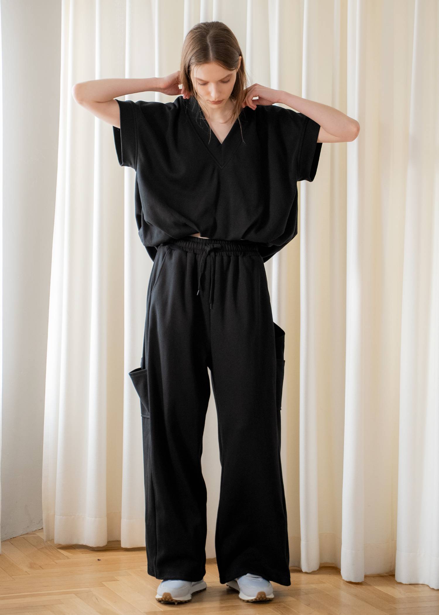 moss stitch sweat painter PT