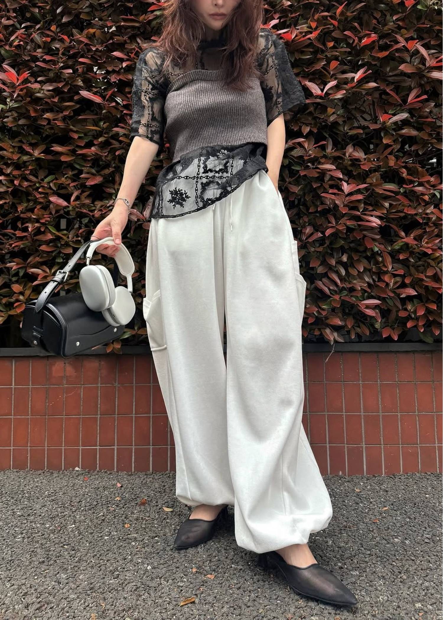moss stitch sweat painter PT