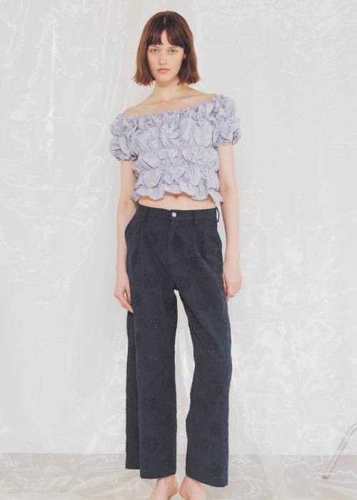 eyelet embroidery chino PT