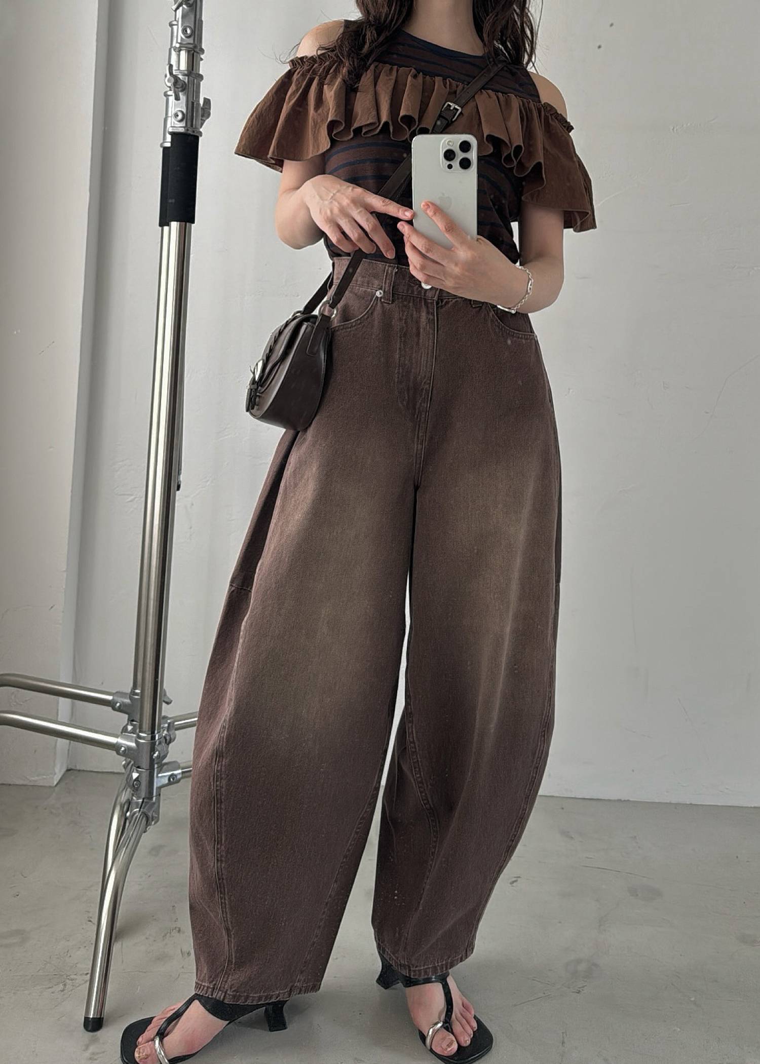 twill washed curve silhouette PT
