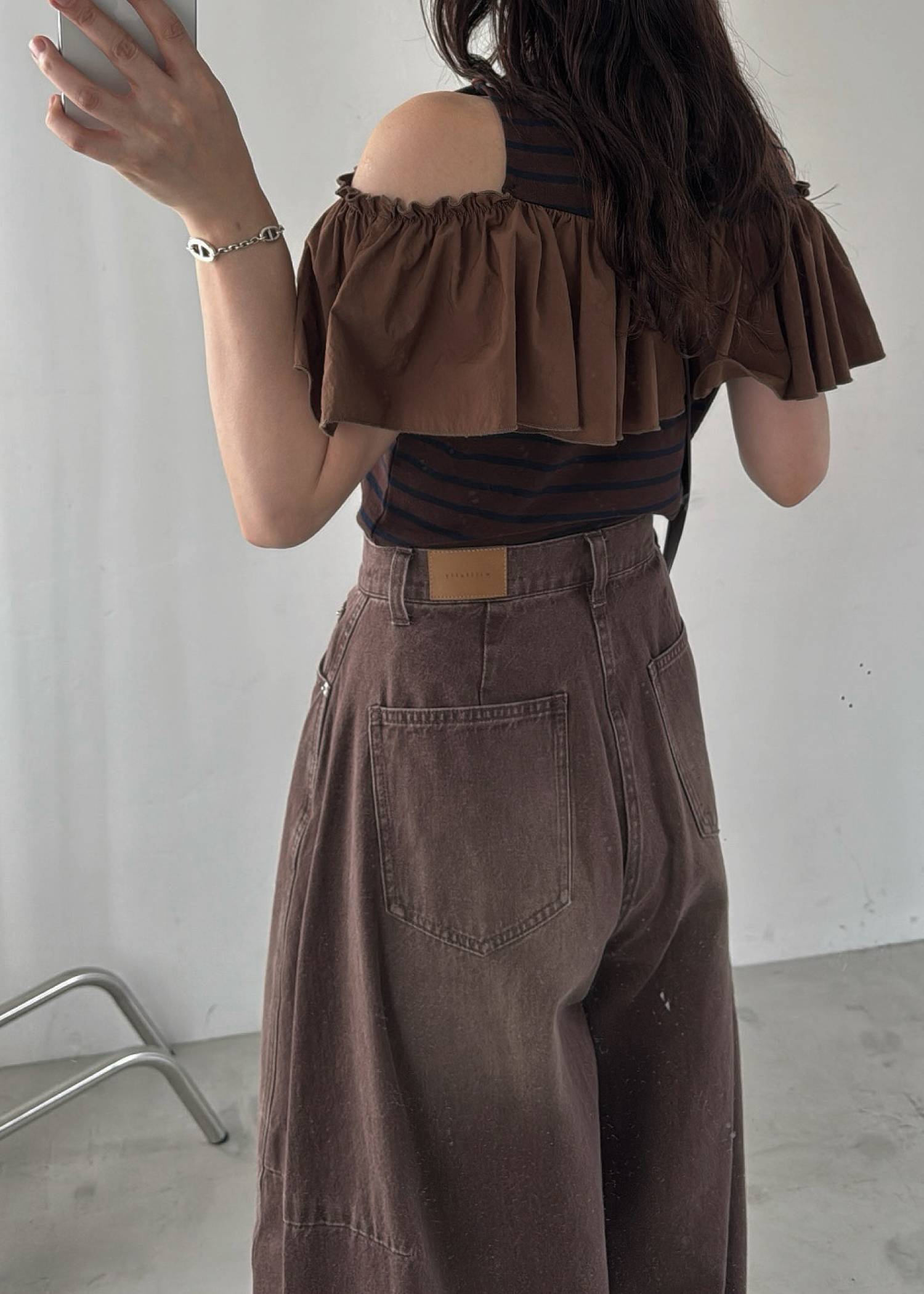 twill washed curve silhouette PT