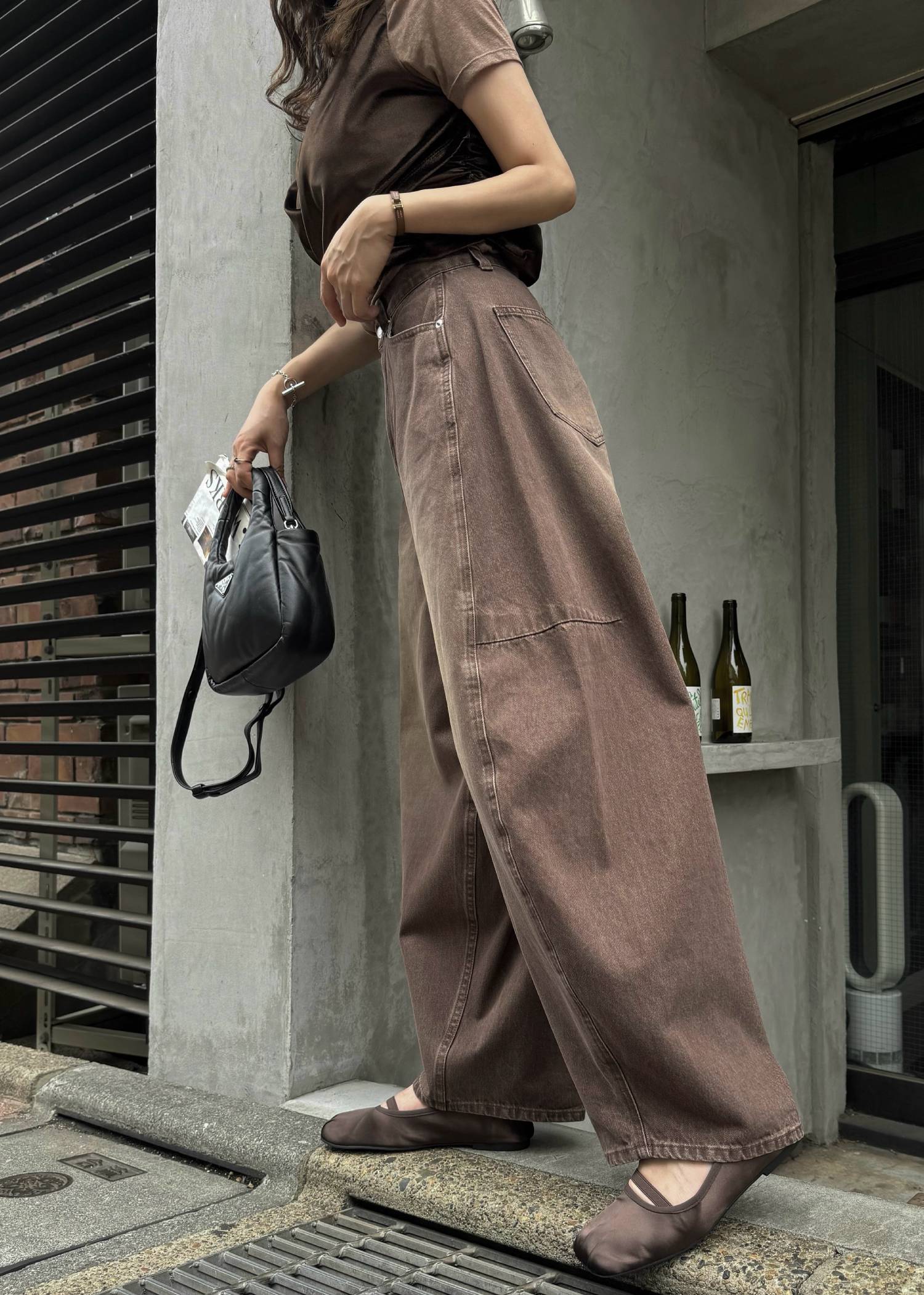 twill washed curve silhouette PT