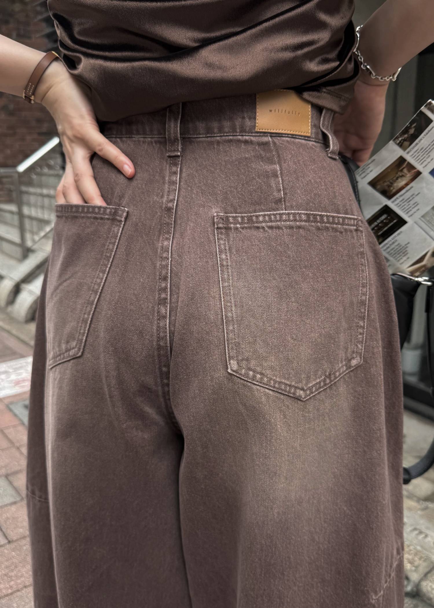 twill washed curve silhouette PT
