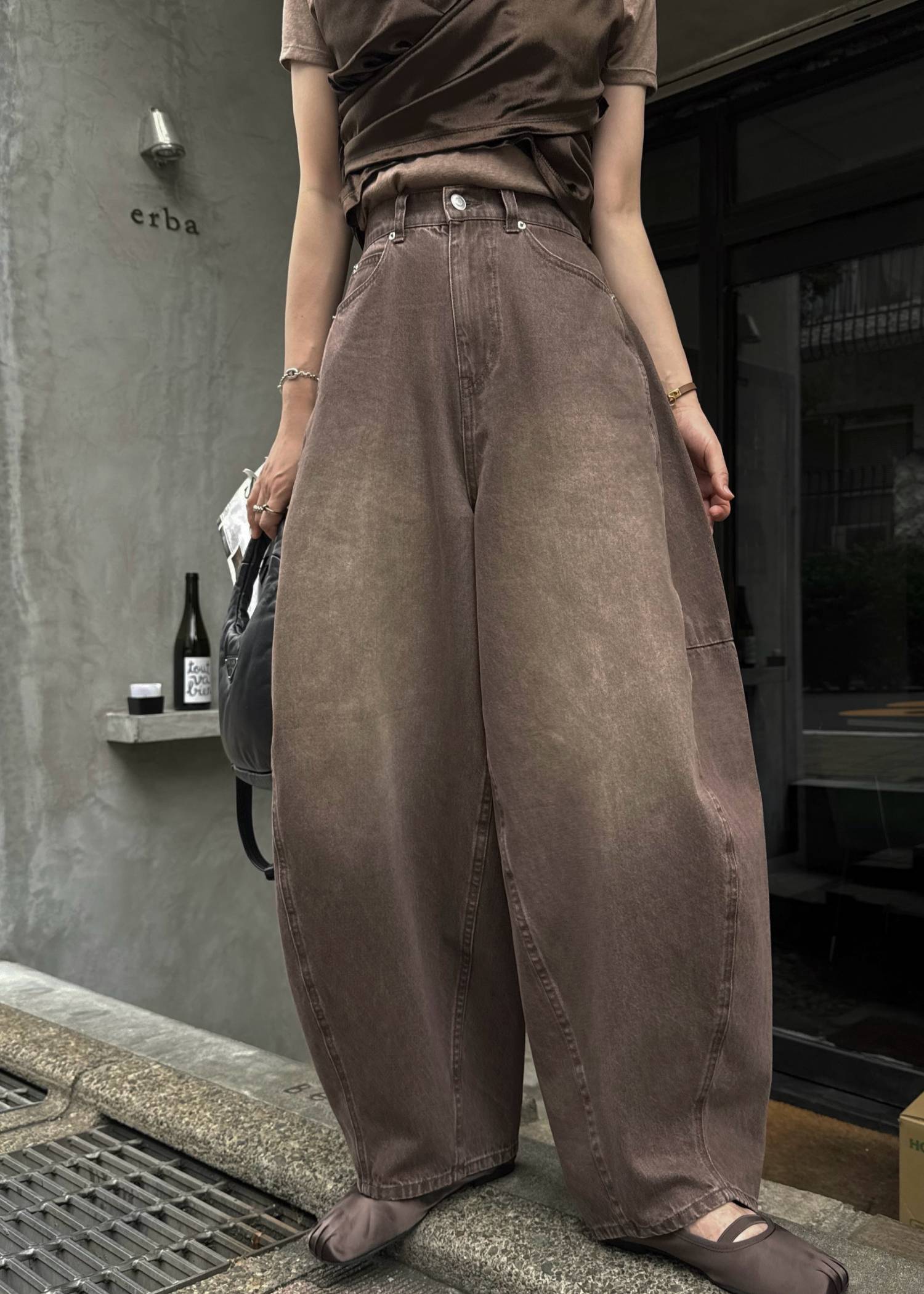 twill washed curve silhouette PT