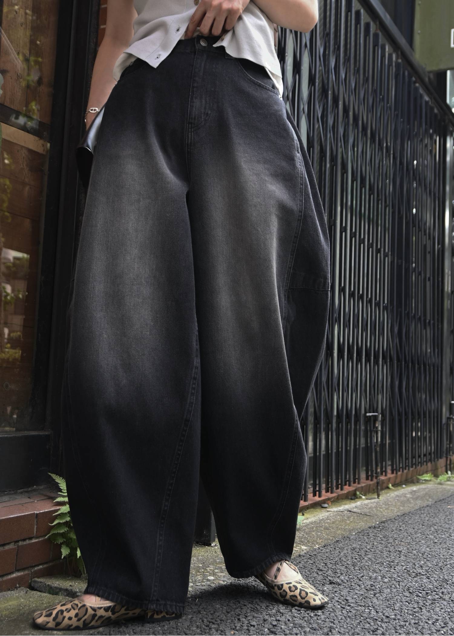 twill washed curve silhouette PT