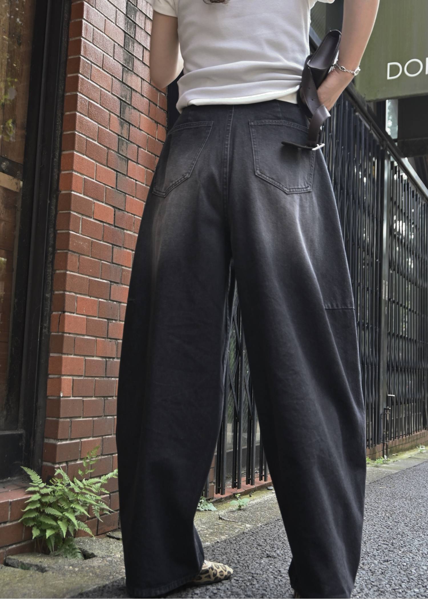 twill washed curve silhouette PT