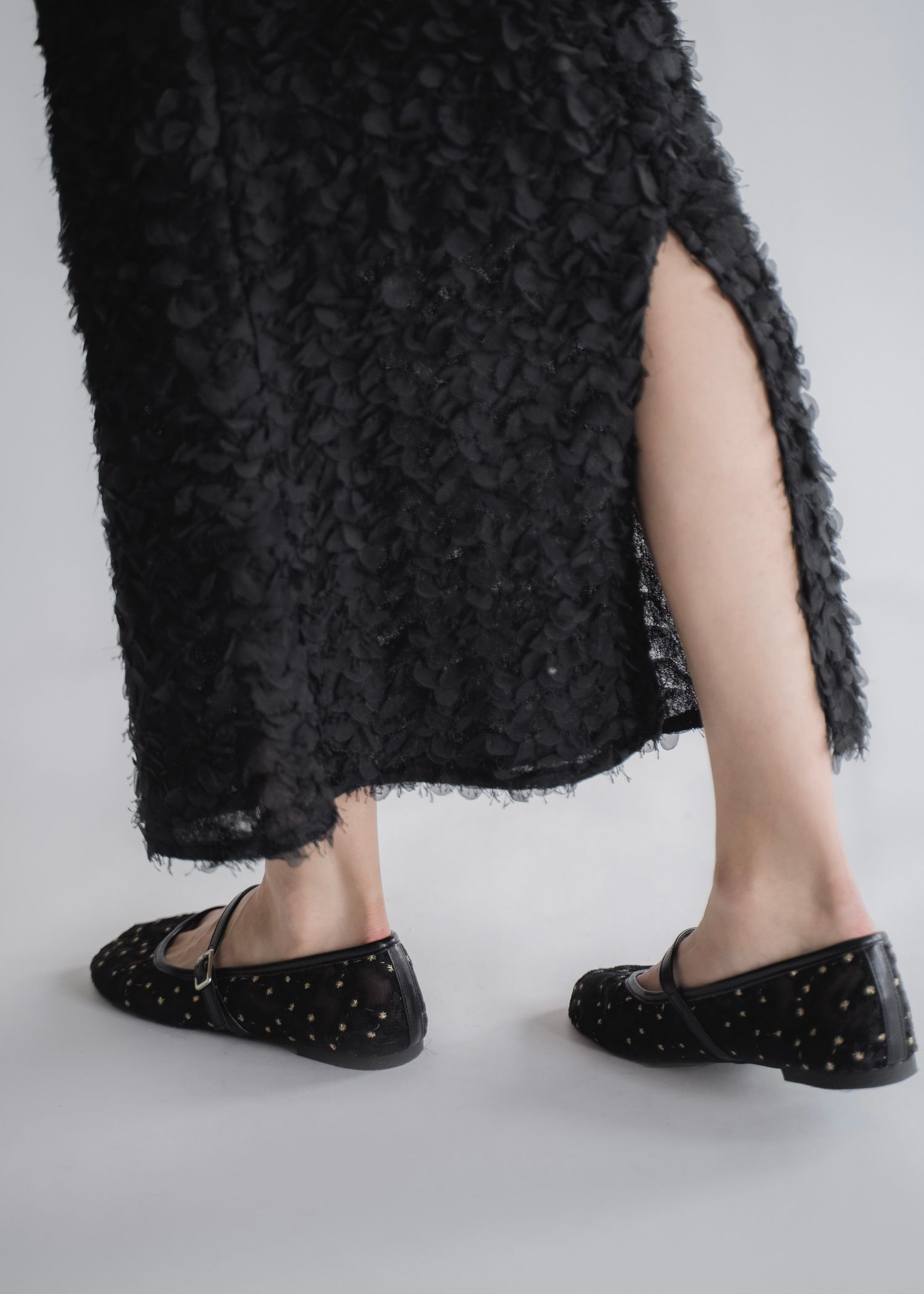 flower embroidery mary jane shoes